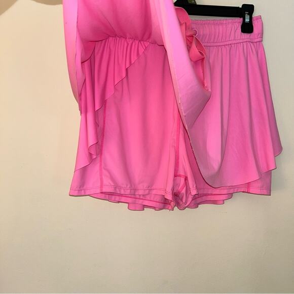 TCEC High-waisted mini athletic skort pink size large CP9666 - Picture 8 of 8